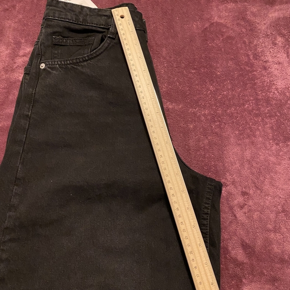 Zara Women's Mid-rise Oversize Black Flare Jeans - Picture 12 of 16
